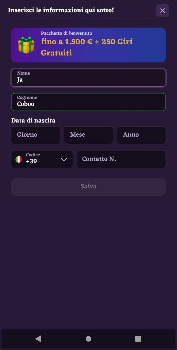 Registrazione account e metodi di deposito al casinò HappyjokersItalia